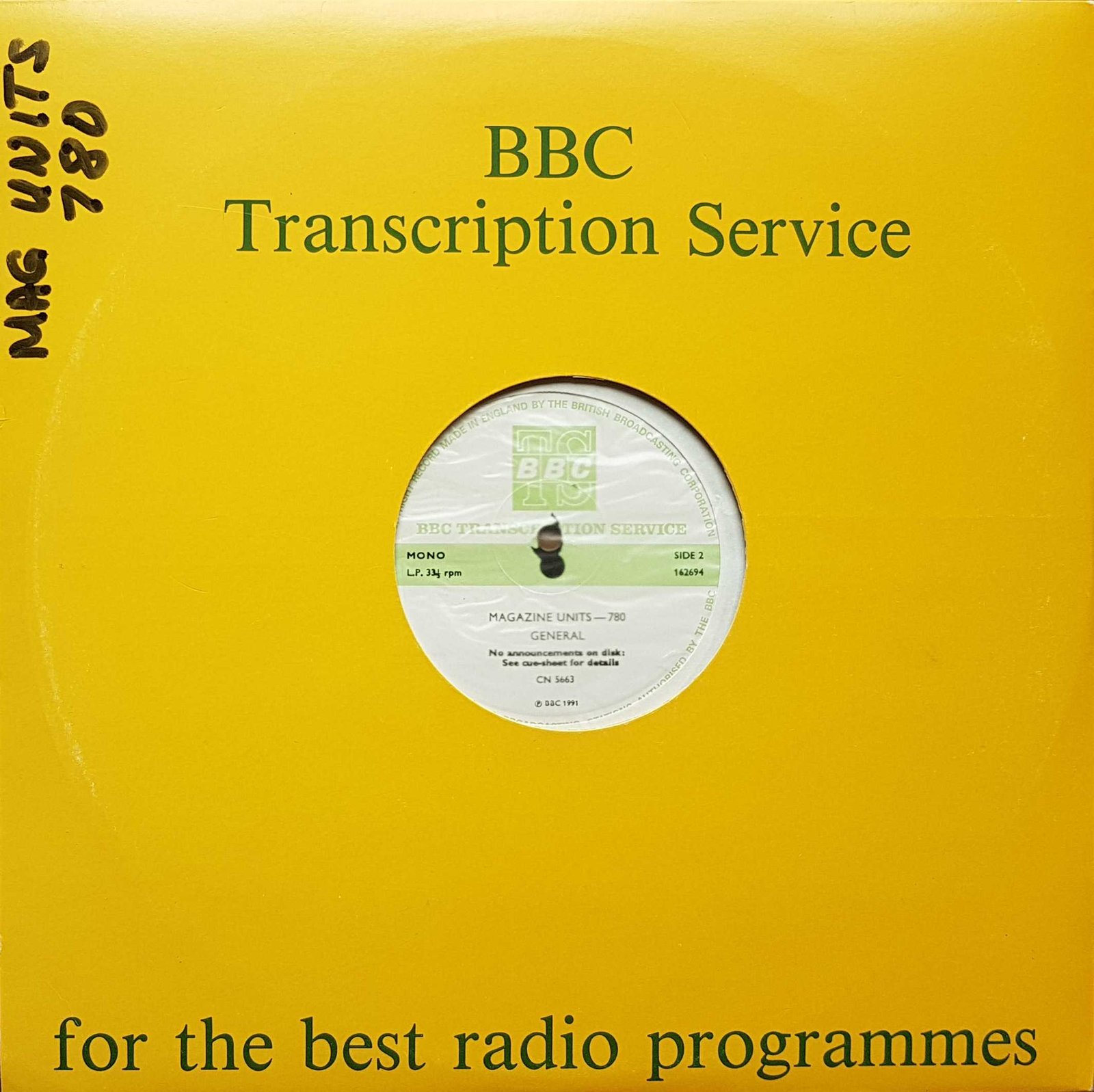 Back cover of CN 5663